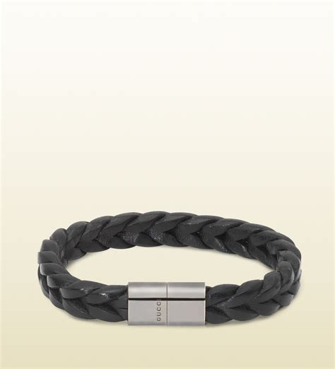 mens gucci leather bracelet|mr porter gucci bracelet.